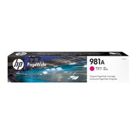 HP 981A MAGENTA PAGEWIDE CARTRIDGE APPROX 6K PAGES - FOR 586, 556 SERIES