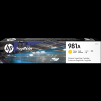 HP 981A YELLOW PAGEWIDE CARTRIDGE APPROX 6K PAGES - FOR 586, 556 SERIES