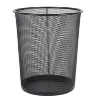 18L Wire Mesh Waste Bin Black