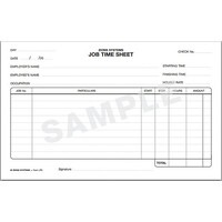 Job Time Sheet Zions JTS Pack 100