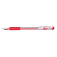 Pen Pentel Hybrid Gel Roller Ball 0.6 Rubber Grip K116B Red Box of 12