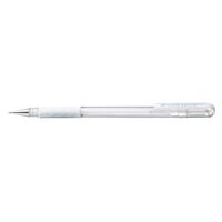 Pen Pentel Hybrid Pastel Gel Grip 0.8mm K118LW White Box 12