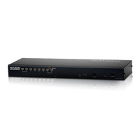 ATEN 1-CONSOLE HIGH DENSITY CAT 5 KVM OVER IP 8 PORT WITH DAISY-CHAIN PORT 2YR