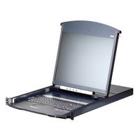 ATEN 19" DUAL RAIL 16 PORT LCD KVM OVER IP 2YR