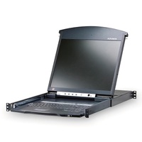 ATEN 19" DUAL RAIL 16 PORT LCD KVM OVER IP 2YR