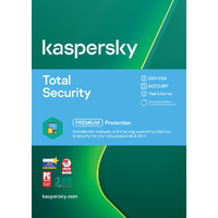 Kaspersky Total Security (KTS) Physical Card (3 Device, 1 Account, 1 Year) Supports PC, Mac, & Mobile