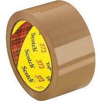 Packaging Tape 3M Scotch 372 Performance Brown 36mm x 75M Pack 6