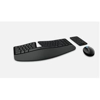 MICROSOFT SCULPT ERGONOMIC DESKPTOP MOUSE & KEYBOARD - RETAIL BOX (BLACK)