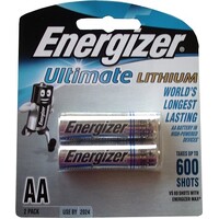Battery Energizer Lithium L91BP2 AA Card of 2