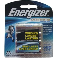 Battery Energizer Ultimate Lithium AA L91RP4T Card of 4 
