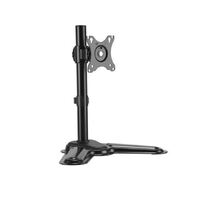 Brateck Single Free Standing Monitor Premium Articulating Aluminum Monitor Stand Fit Most 17'-32' Monitor Up to 8kg per screen VESA 75x75/100x100