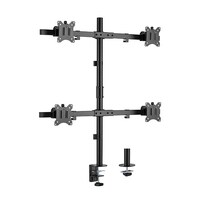 Brateck Pole Mount Quad-Screen Monitor Mount Fit Most 17'-32' Monitors, Up to 9kg per screen VESA 75x75/100x100 (LS)