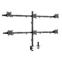 Brateck Pole Mount Six-Screen Monitor Mount Fit Most 17'-32' Monitors, Up to 7kg per screen VESA 75x75/100x100 (LS)