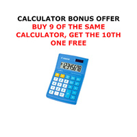 LS-270V III POCKET CALCULATOR BLUE - BUY 9 GET 1 FREE