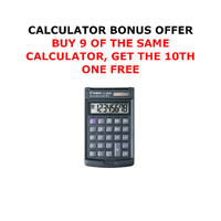 LS390HBL 8 DIGIT HARD COVER - BUY 9 GET 1 FREE