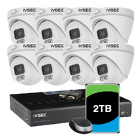 LX SERIES KIT 8 X NC000XA 4MP IP CAM  2TB HDD  NR008XB 8 x PoE NVR 4K BASIC IVS