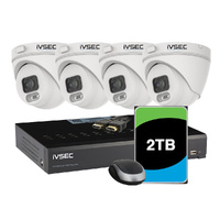 LX SERIES KIT 4 X NC000XA 4MP IP CAM  NR004XB-2TB 4 x PoE NVR 4K BASIC IVS