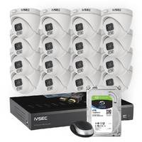 LX SERIES KIT 16 X NC000XA 4MP IP CAM  4TB HDD  NR316XC 16 x PoE NVR 4K BASIC IVS