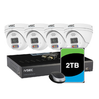 LX SERIES KIT 4 X NC119XA 4MP IP CAM  IVNR008XB-2TB 8 x PoE NVR 4K IVS