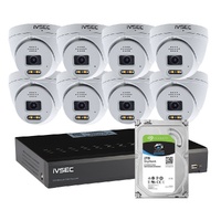 LX SERIES KIT 8 X NC319XB 8MP IP CAM  NR316XD 16 x PoE NVR 4K  4TB HDD