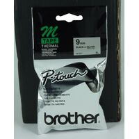 Brother P Touch Tape M921 9mm x 8M Black on Silver