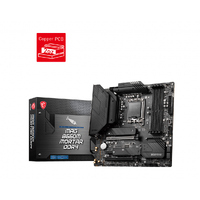 MSI MAG B660M MORTAR DDR4 Intel LGA 1700 mATX Motherboard, 4x DDR4 ~128GB, 2x PCI-E x16, 1x PCI-E x1, 2x M.2, 6x SATA, 1x USB-C. 3x USB 3.2, 4x USB 2