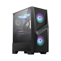 MSI MAG FORGE 100R Mid-Tower Case, 2x USB 3.2, 1x Audio, 1x Mic, 7x Expansion Slots, 2x 3.5', 3x 2.5', ATX / mATX / Mini-ITX