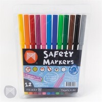 Marker Micador Safety Fine Point 320 Pack 12 Assorted Colours