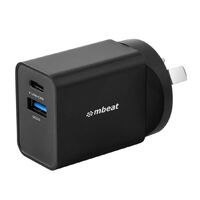 mbeat® Gorilla Power Dual Port 18W USB-C PD & QC 3.0 Charger