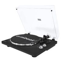 mbeat®  PT-18M Bluetooth Turntable Player (MMC, USB, Anti-skating, Preamplifier)--matt black