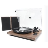 mbeat®HIFI Turntable with Speakers - Vinyl Turntable Record Player with 36W Bookshelf Speakers, 33/45 RPM, Bluetooth Streaming via Smart Devices