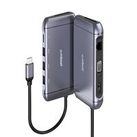 mbeat®  Elite X9 9-in-1 Multifunction USB-C Docking Station 1x HDMI, 1x VGA 1x USB-C Power Delivery 100W, 3x USB 3.0, MicroSD/SD Card, 1x RJ45