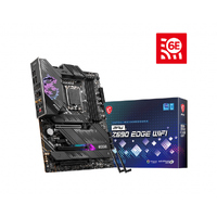 MSI MPG Z690 EDGE WIFI Intel LGA 1700 ATX Motherboard, DDR5 ~128GB, 3x PCI-E x16, 1x PCI-E x1, 4x M.2, 6x SATA, 1x USB-C, 5x USB 3.2, 2x USB 2.0