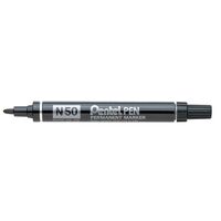 Marker Pentel N50A Permanent Bullet Point Black Box of 12