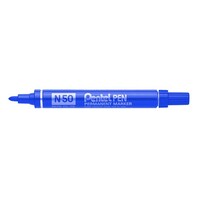 Marker Pentel N50C Permanent Bullet Point Blue Box of 12