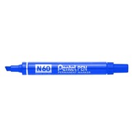 Marker Pentel N60C Permanent Chisel Point Blue Box of 12