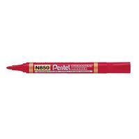 Marker Pentel N850 Permanent Bullet Point Red Box 12