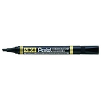 Marker Pentel N860 Permanent Chisel Black Box 12