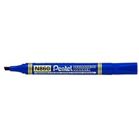 Marker Pentel N860 Permanent Chisel Blue Box 12