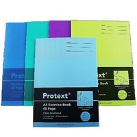 Exercise Book A4 8mm Ruled 48 Page Protext NB5030 Pack 20