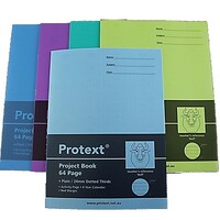 Project Book 330 x 245mm Plain/18mm Dotted Thirds 64 Page Protext NB5142 Pack 10