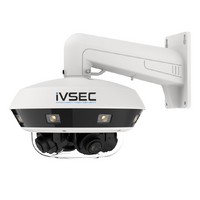 IVSEC DOME IP CAMERAS 20MP USING 4-DIRECTIONAL 5MP MULTISENSOR 25FPS IP67 IR