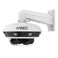 IVSEC DOME IP CAMERAS 32MP USING 4-DIRECTIONAL 8MP MULTISENSOR 25FPS IP66 IR