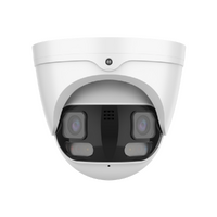 IVSEC TURRET IP CAMERA 2 x 4MP PANORAMIC 2.8MM FIXED LENS 20FPS ADV DET ADV IVS
