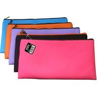 Pencil Case Osmer Neoprene 340mm x 170mm 1 Zip Assorted Colours 