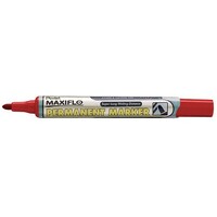 Marker Pentel NLF50B Maxiflow Permanent Bullet Point Red Box of 12