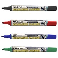 Marker Pentel NLF50C Maxiflow Permanent Bullet Point Blue Box of 12