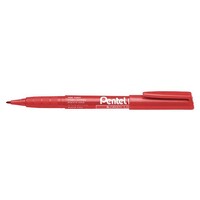 Marker Pentel NMS50B Permanent Fine Point Red Box of 12