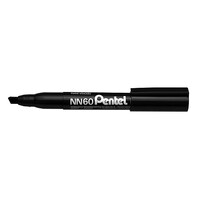 Marker Pentel NN60A Green Label Permanent Chisel Point Black Box 12