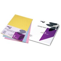 Office Pad A4 Writer Ruled 7 Hole Punched Bond 50 Leaf Pack 10